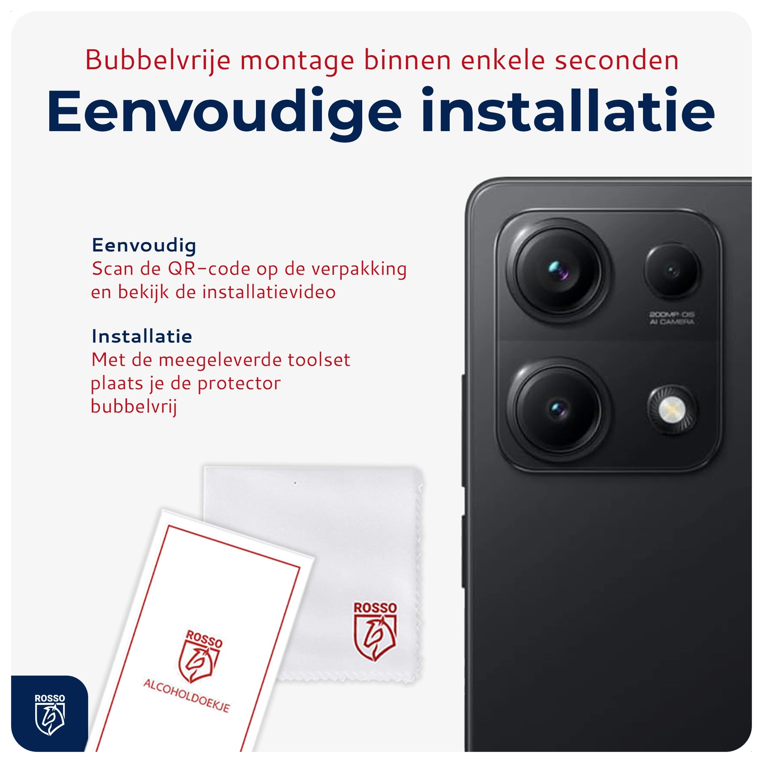 Rosso Xiaomi Redmi Note 14s Camera Lens Protector Transparant afbeelding 5