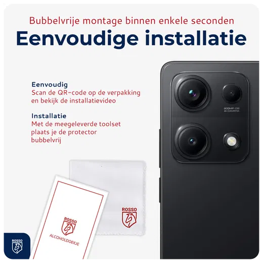 Rosso Xiaomi Redmi Note 14s Camera Lens Protector Transparant afbeelding 5