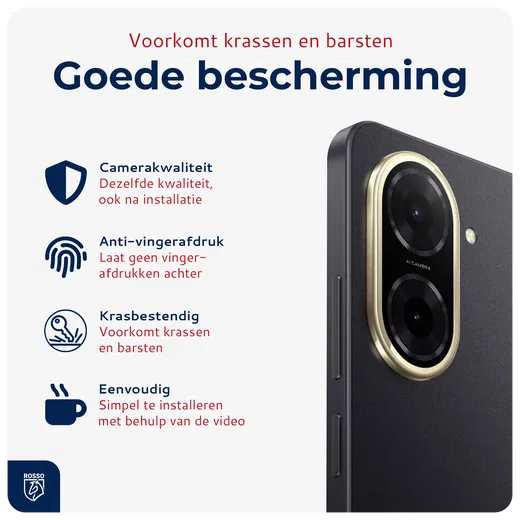 Rosso Xiaomi Redmi A5 Camera Lens Protector Transparant afbeelding 2