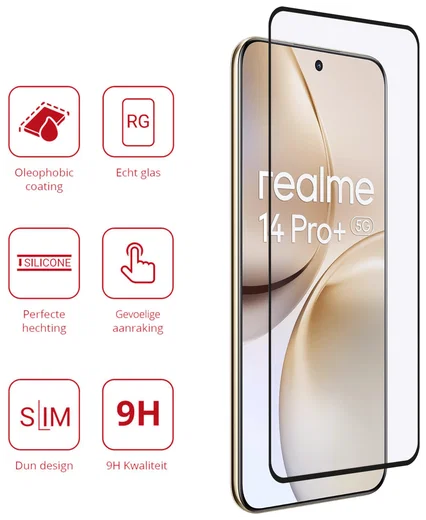 Rosso Realme 14 Pro Plus 9H Tempered Glass Screen Protector afbeelding 2