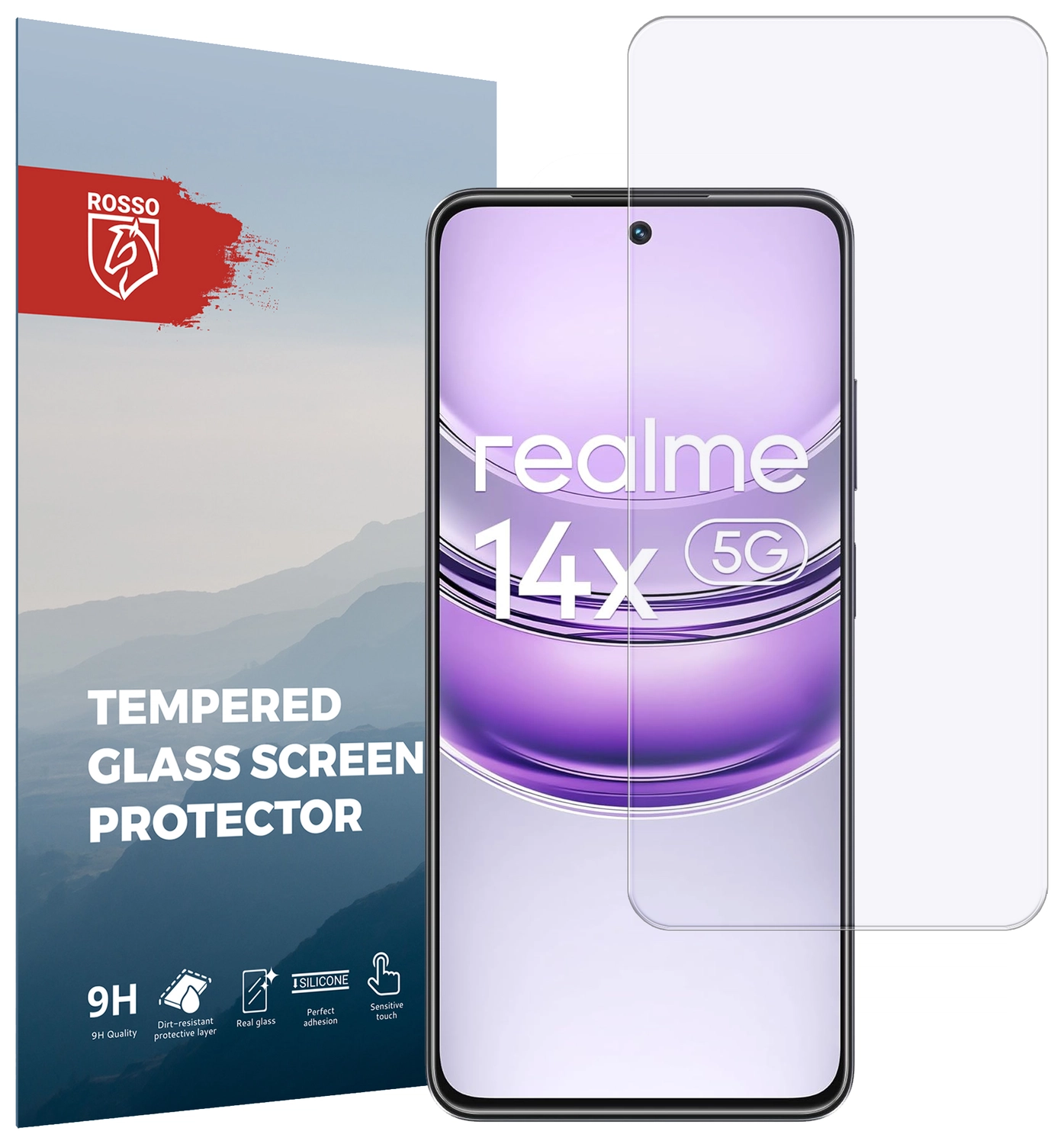Rosso Realme 14X 9H Tempered Glass Screen Protector afbeelding 1