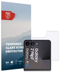 Rosso Samsung Galaxy Z Flip 7 9H Tempered Glass Screen Protector Achterkant afbeelding