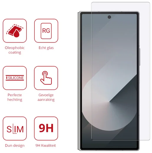 Rosso Samsung Galaxy Z Fold 7 9H Tempered Glass Screen Protector afbeelding 2
