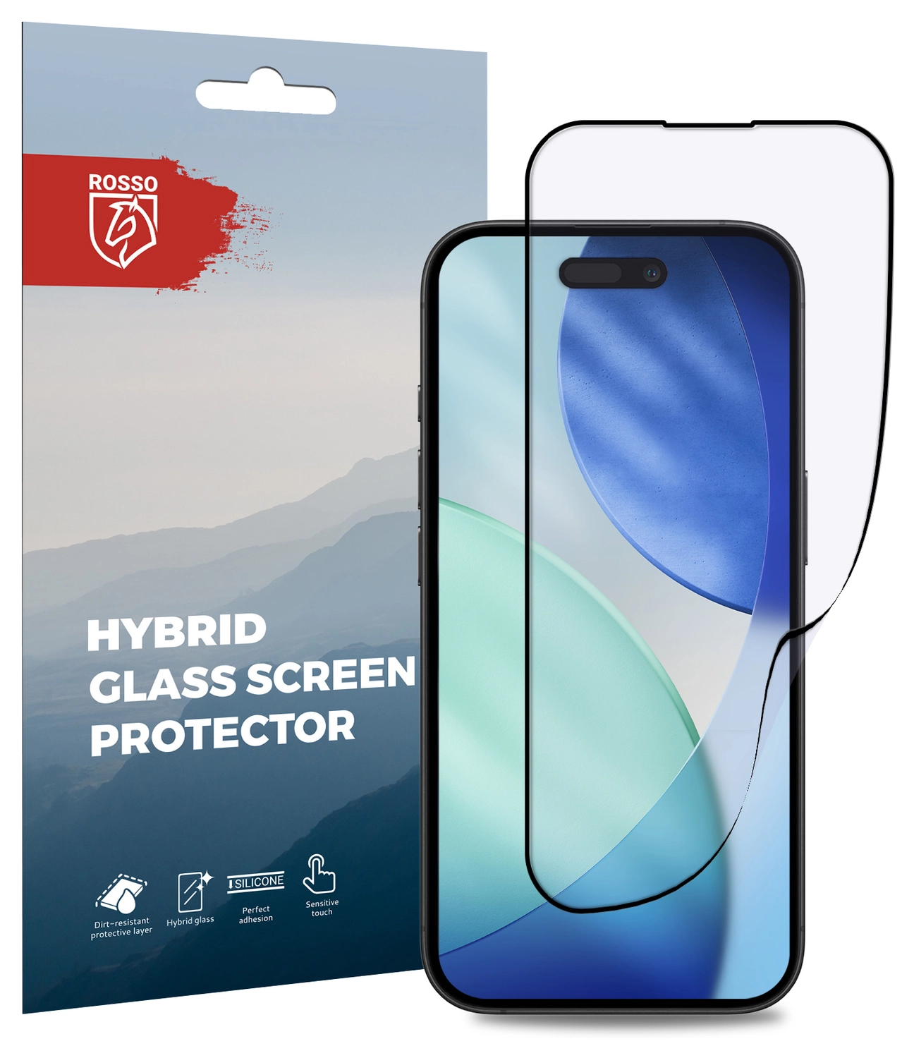 Rosso Apple iPhone 17 / 17 Pro Hybrid Glass Screen Protector afbeelding 1