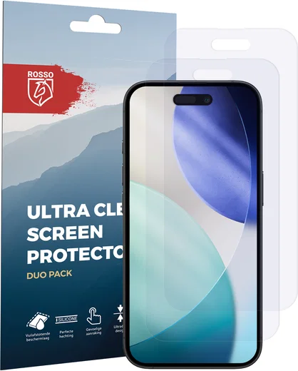 Rosso Apple iPhone 17 / 17 Pro Screen Protector Case Friendly Folie Duo Pack afbeelding 8