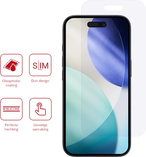 Rosso Apple iPhone 17 / 17 Pro Screen Protector Case Friendly Folie Duo Pack afbeelding 2