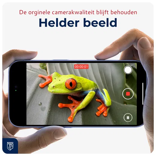 Rosso Apple iPhone 17 Camera Frame Protector Transparant afbeelding 4