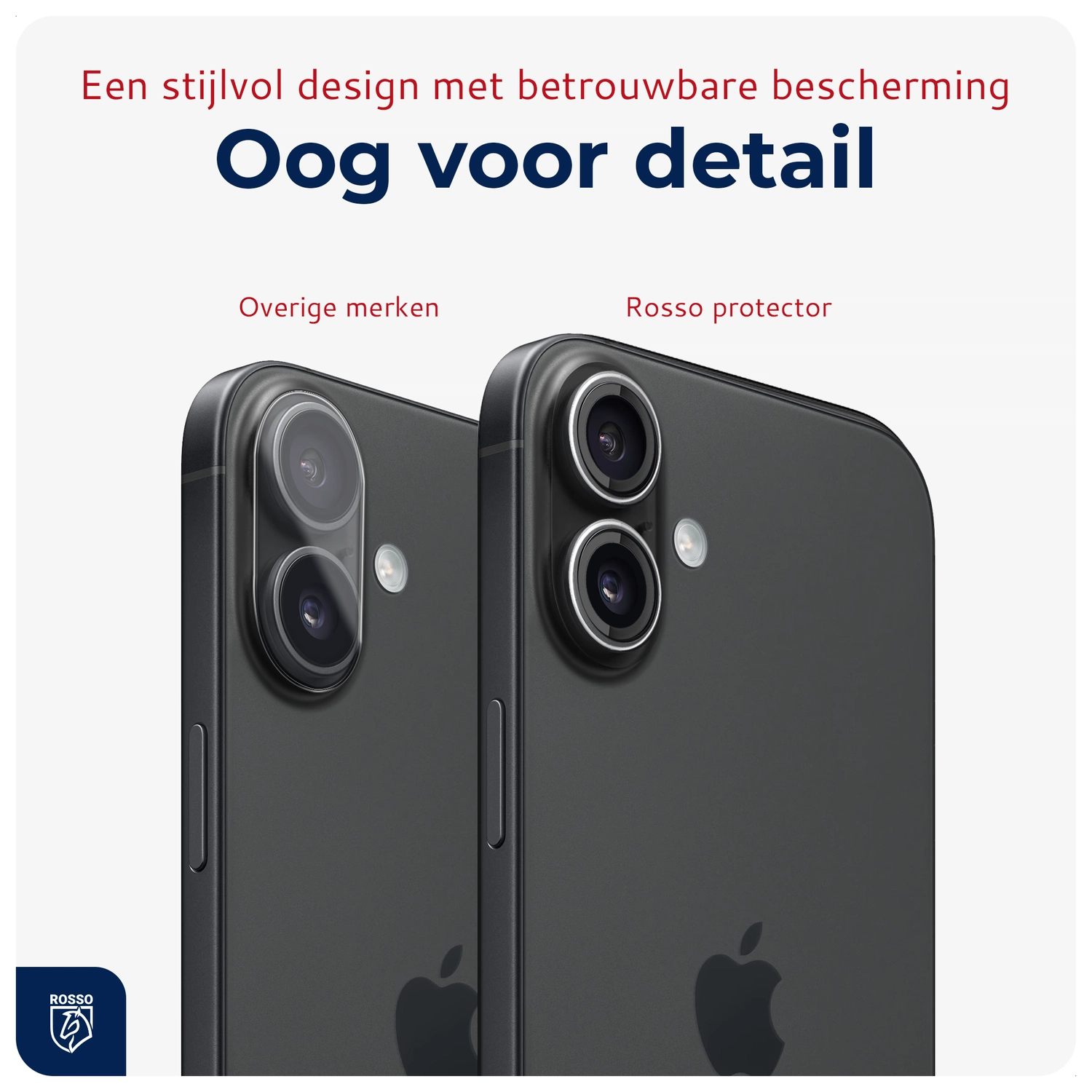 Rosso Apple iPhone 17 Camera Frame Protector Transparant afbeelding 6