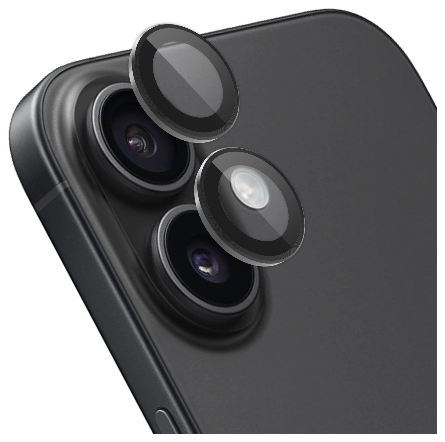 Rosso Apple iPhone 17 Camera Frame Protector Zwart afbeelding 1