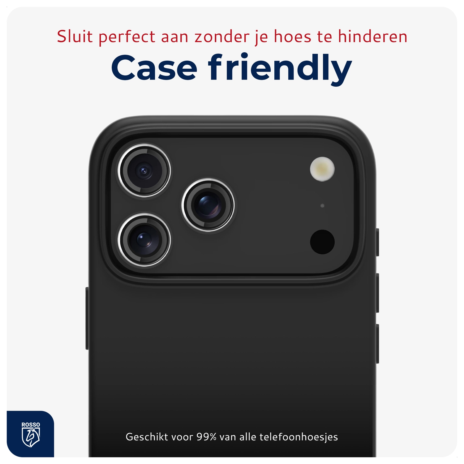 Rosso iPhone 17 Pro / 17 Pro Max Camera Frame Protector Transparant afbeelding 3