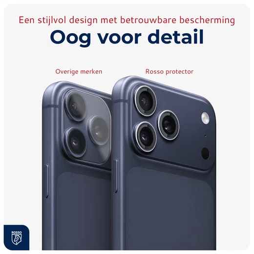 Rosso iPhone 17 Pro / 17 Pro Max Camera Frame Protector Transparant afbeelding 7
