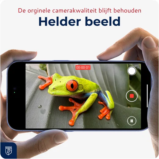 Rosso iPhone 17 Pro / 17 Pro Max Camera Frame Protector Zwart afbeelding 4