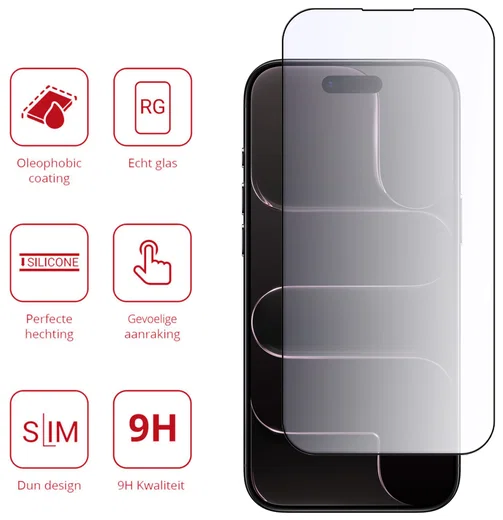 Rosso iPhone Air Tempered Glass Screen Protector Anti-Blue Light afbeelding 3