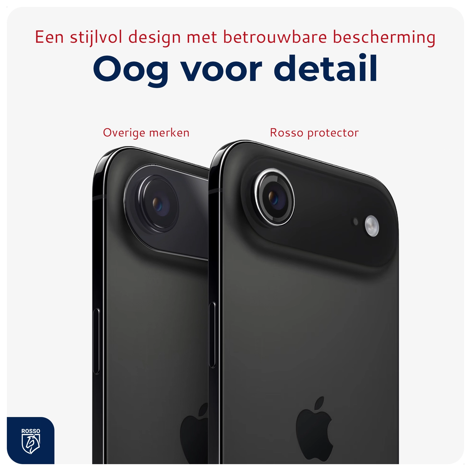 Rosso Apple iPhone Air Camera Frame Protector Transparant afbeelding 8