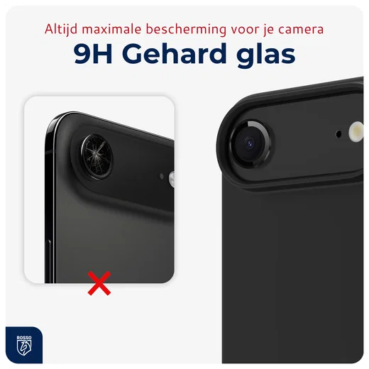 Rosso Apple iPhone Air Camera Frame Protector Zwart afbeelding 7