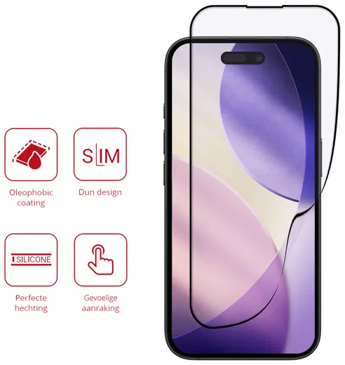 Rosso Apple iPhone 17 Pro Max Hybrid Glass Screen Protector afbeelding 2