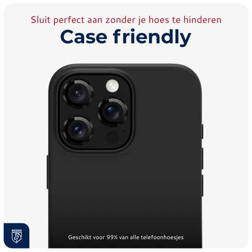 Rosso Apple iPhone 16 Pro / 16 Pro Max Camera Frame Protector Zwart afbeelding 5