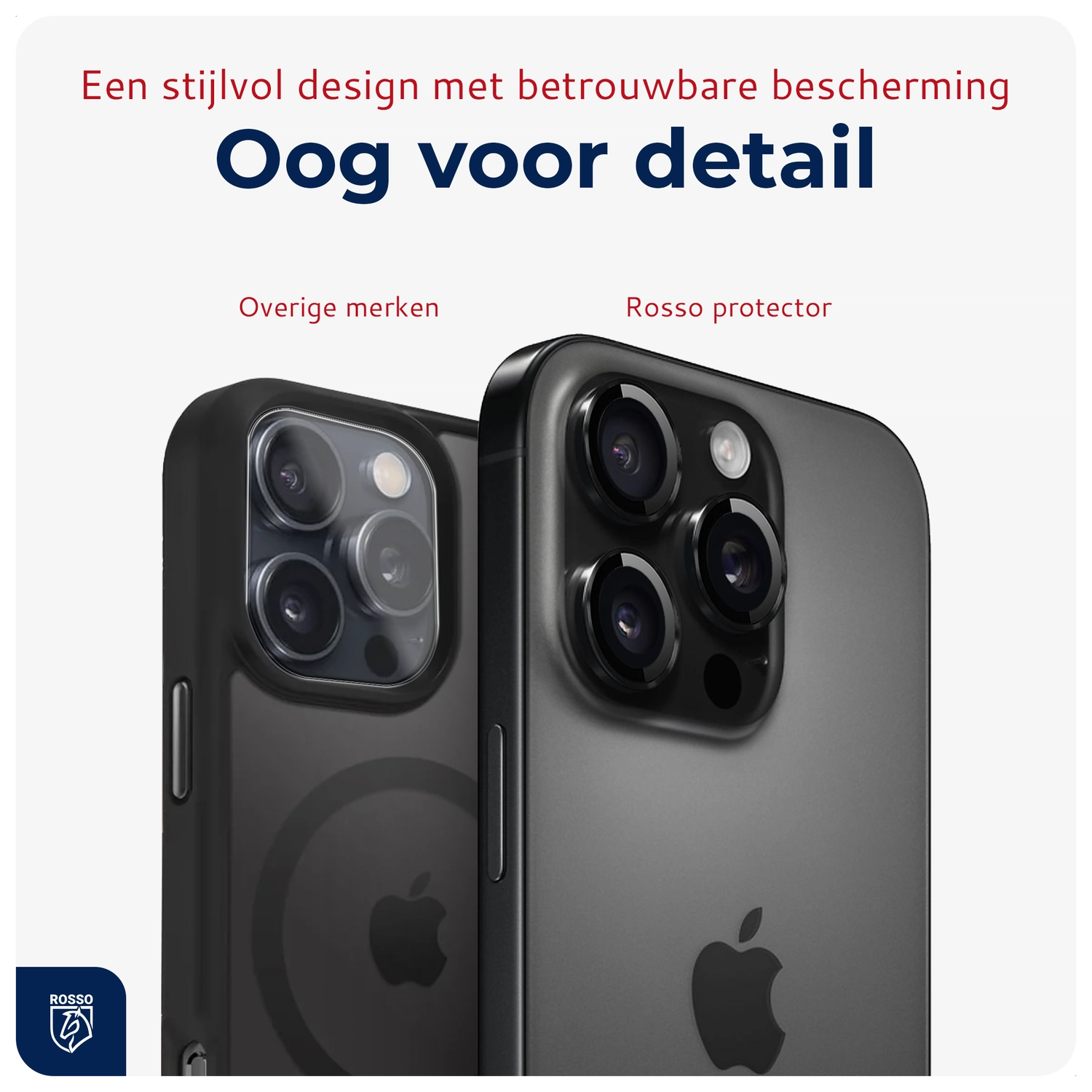 Rosso Apple iPhone 16 Pro / 16 Pro Max Camera Frame Protector Zwart afbeelding 7