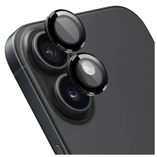 Rosso Apple iPhone 16 / 16 Plus Camera Frame Protector Zwart afbeelding 1