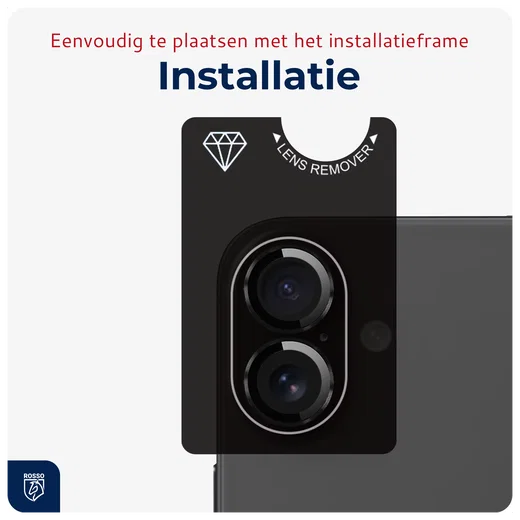 Rosso Apple iPhone 16 / 16 Plus Camera Frame Protector Zwart afbeelding 5