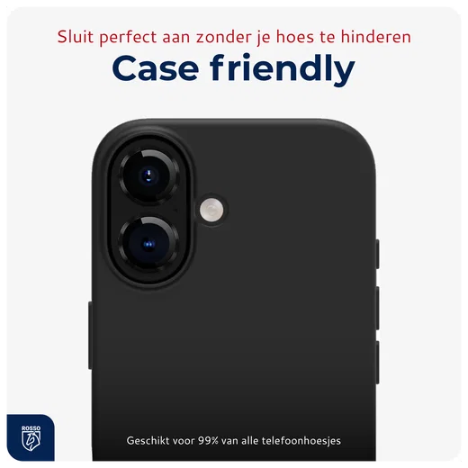 Rosso Apple iPhone 16 / 16 Plus Camera Frame Protector Zwart afbeelding 6
