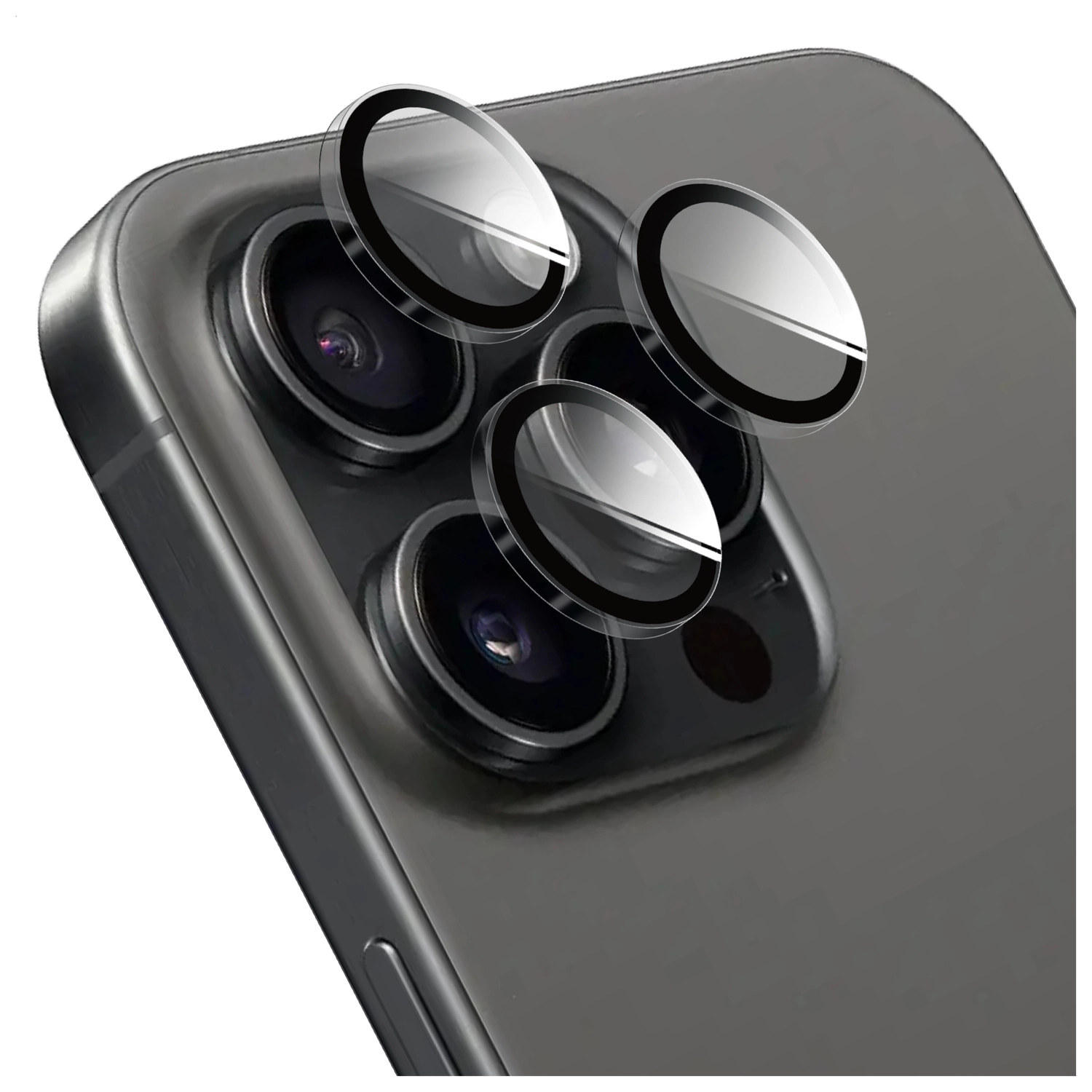 Rosso Apple iPhone 15 Pro / 15 Pro Max Camera Frame Protector Transparant afbeelding 1