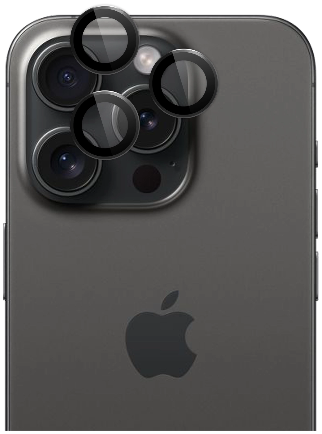 Rosso Apple iPhone 15 Pro / 15 Pro Max Camera Frame Protector Zwart afbeelding 9