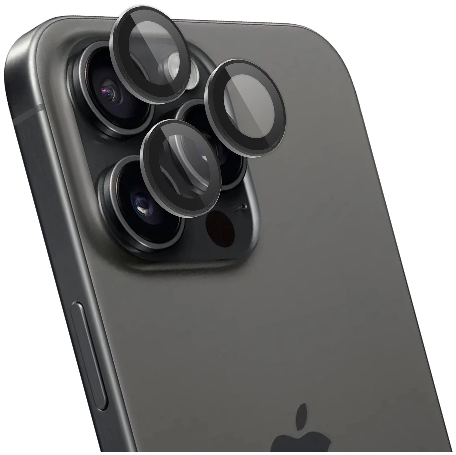 Rosso Apple iPhone 15 Pro / 15 Pro Max Camera Frame Protector Zwart afbeelding 10