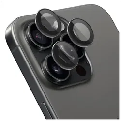 Rosso Apple iPhone 15 Pro / 15 Pro Max Camera Frame Protector Zwart afbeelding