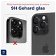 Rosso Apple iPhone 15 Pro / 15 Pro Max Camera Frame Protector Zwart afbeelding 4