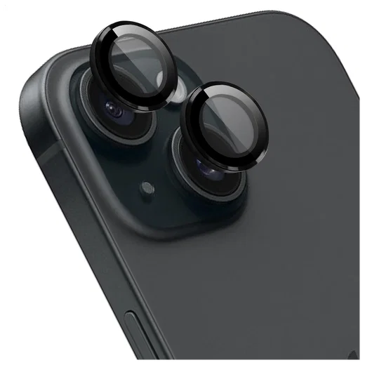 Rosso Apple iPhone 15 / 15 Plus Camera Frame Protector Zwart afbeelding 1