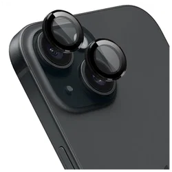 Rosso Apple iPhone 15 / 15 Plus Camera Frame Protector Zwart afbeelding