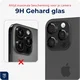 Rosso Apple iPhone 14 Pro / 14 Pro Max Camera Frame Protector Zwart afbeelding 4