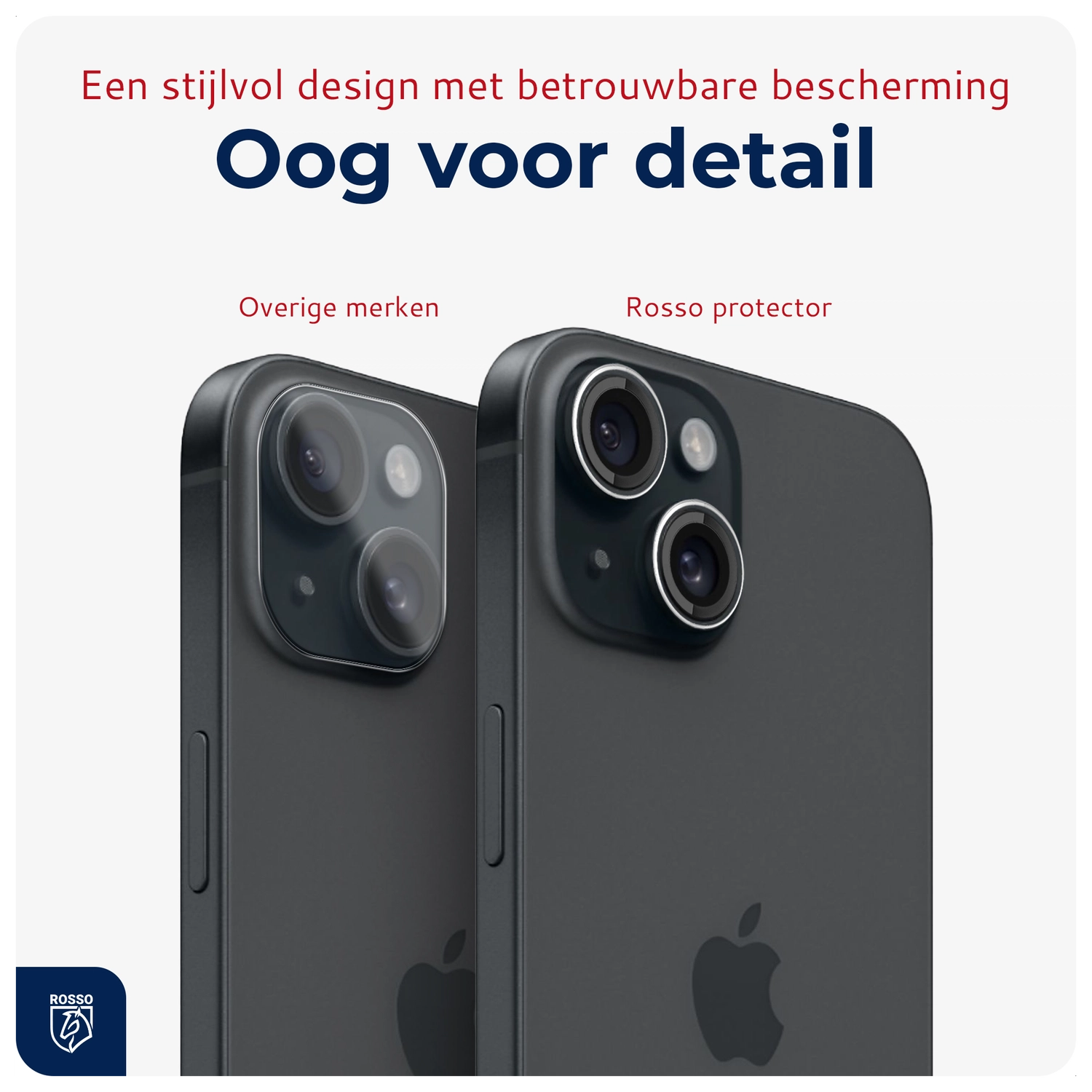 Rosso Apple iPhone 14 / 14 Plus Camera Frame Protector Transparant afbeelding 7