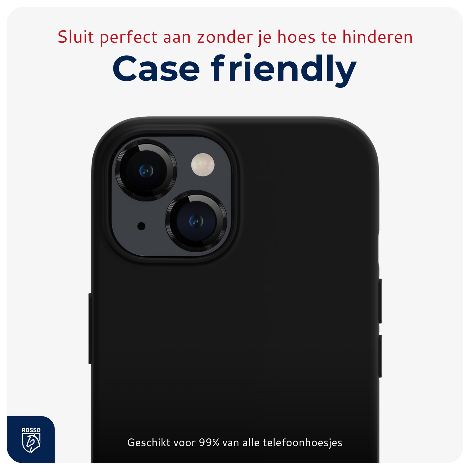 Rosso Apple iPhone 14 / 14 Plus Camera Frame Protector Zwart afbeelding 6