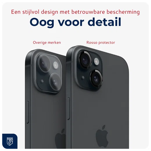 Rosso Apple iPhone 14 / 14 Plus Camera Frame Protector Zwart afbeelding 7
