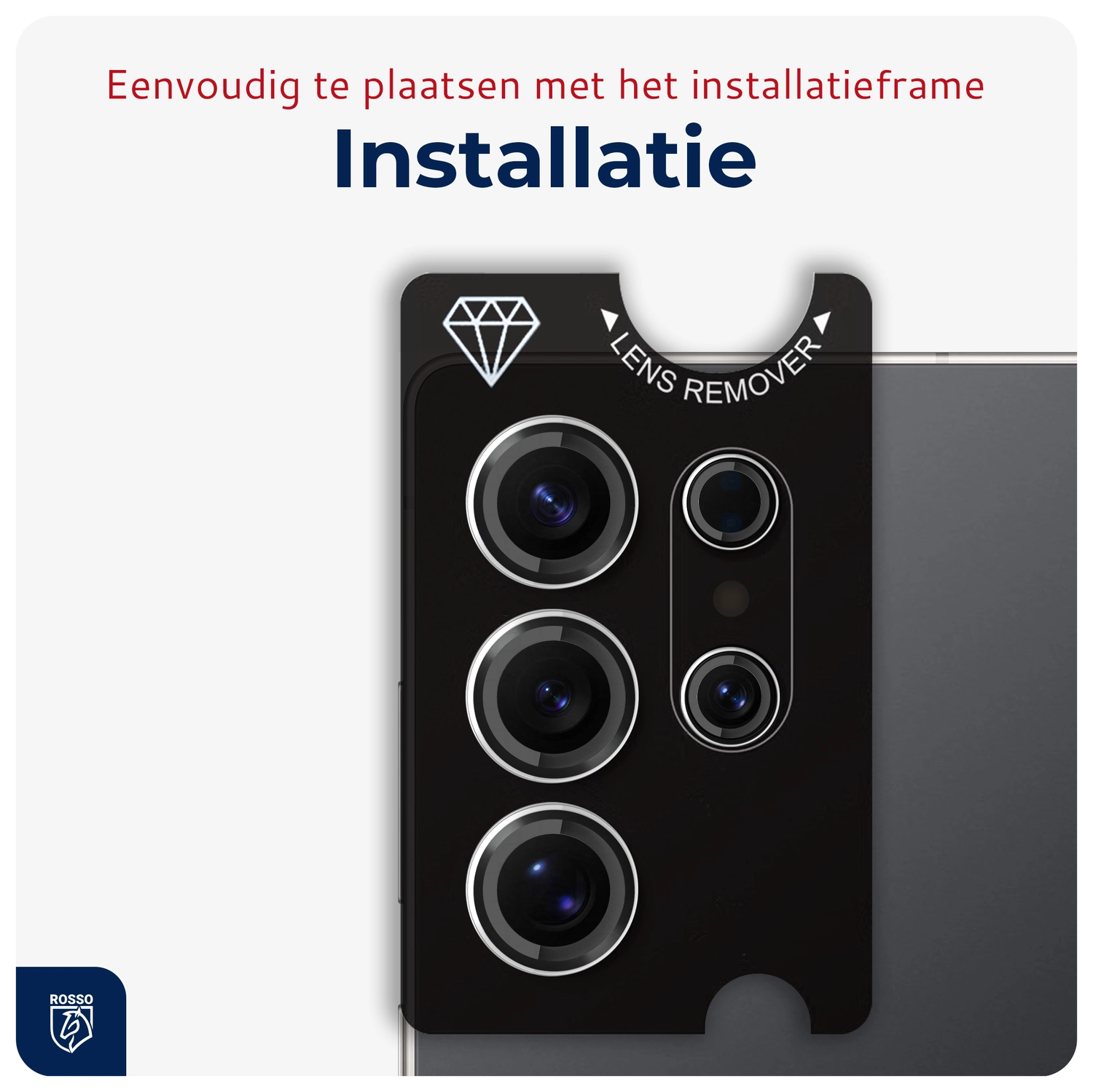 Rosso Samsung Galaxy S25 Ultra Camera Frame Protector Transparant afbeelding 5