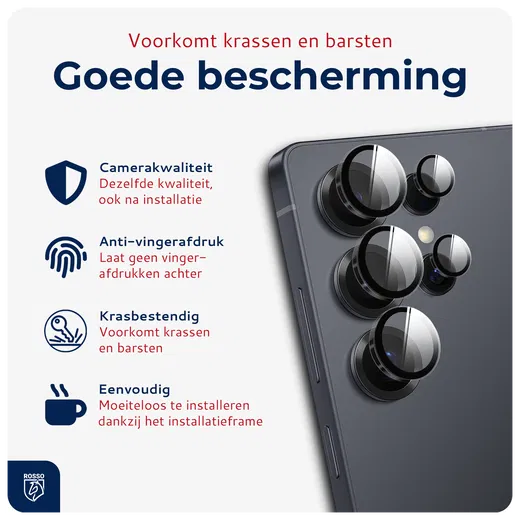 Rosso Samsung Galaxy S25 Ultra Camera Frame Protector Transparant afbeelding 2