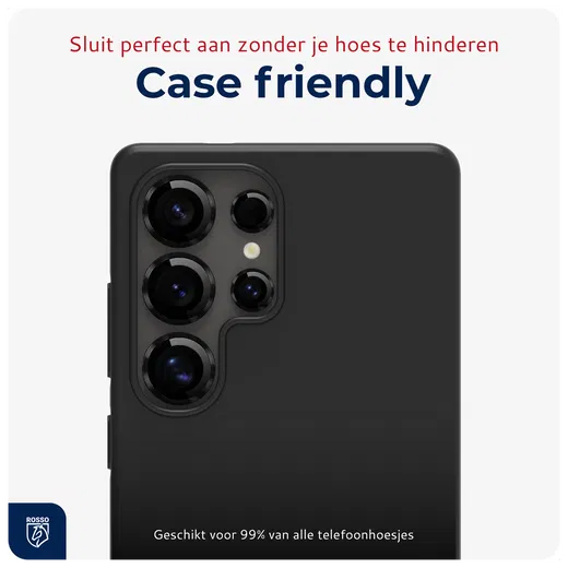 Rosso Samsung Galaxy S25 Ultra Camera Frame Protector Zwart afbeelding 6