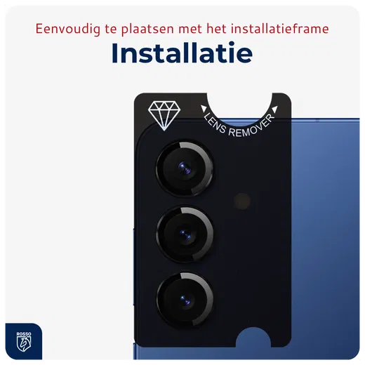 Rosso Samsung Galaxy S25 Camera Frame Protector Zwart afbeelding 4