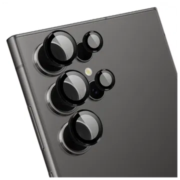 Rosso Samsung Galaxy S24 Ultra Camera Frame Protector Zwart