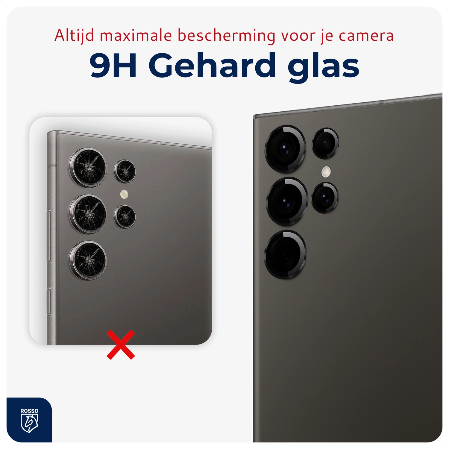 Rosso Samsung Galaxy S24 Ultra Camera Frame Protector Zwart afbeelding 4