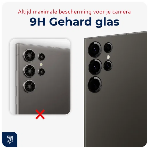 Rosso Samsung Galaxy S24 Ultra Camera Frame Protector Zwart afbeelding 4
