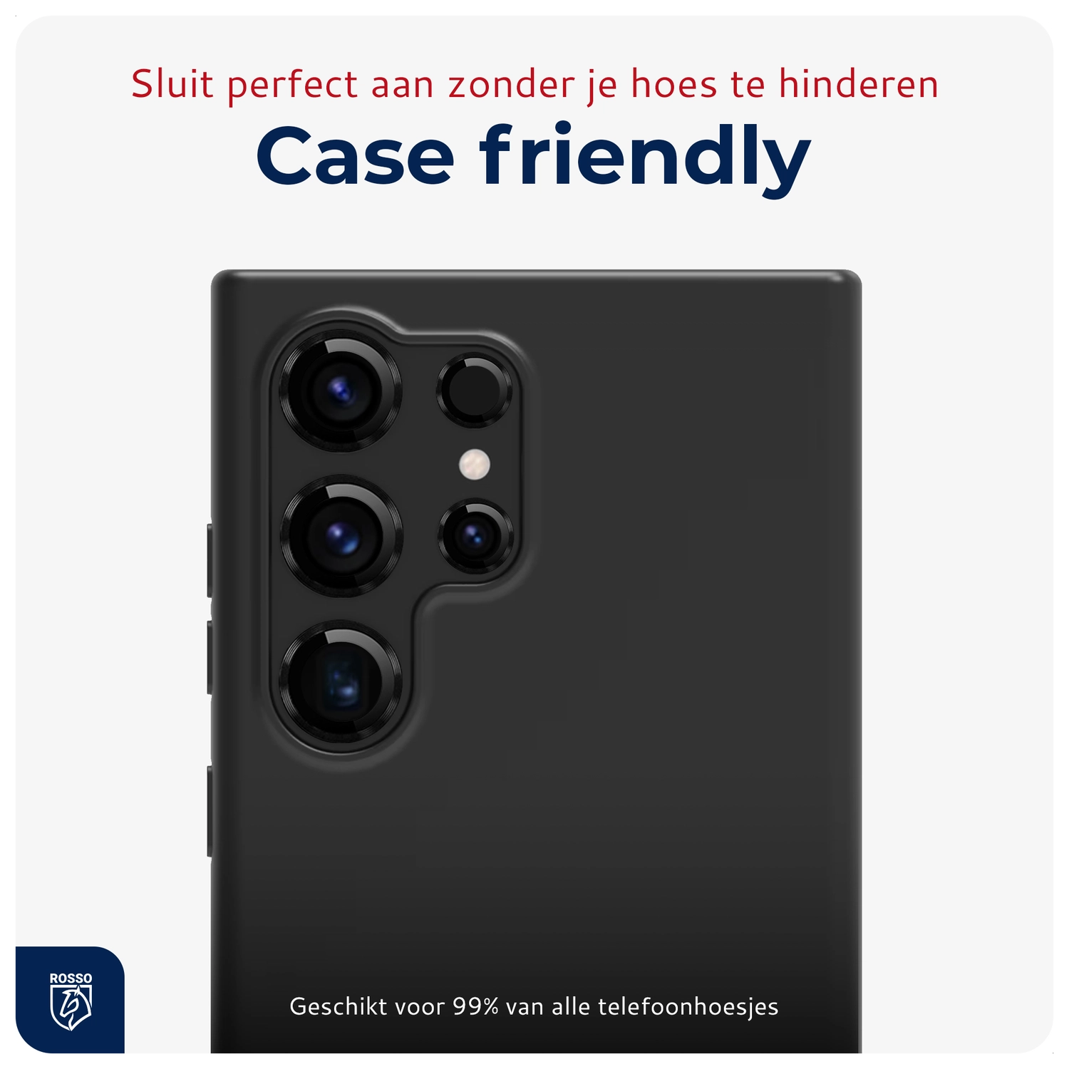 Rosso Samsung Galaxy S24 Ultra Camera Frame Protector Zwart afbeelding 6