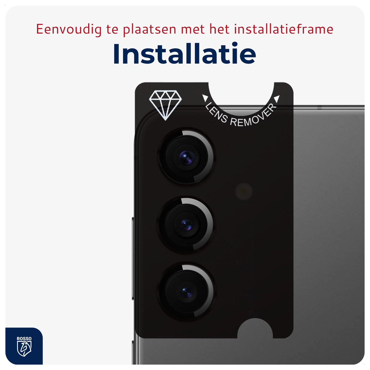 Rosso Samsung Galaxy S24 Plus Camera Frame Protector Zwart afbeelding 5
