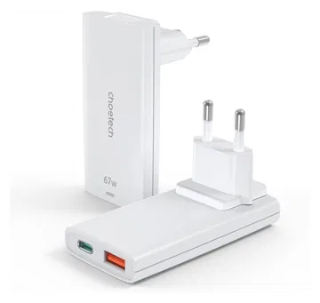 Choetech Power Delivery Oplader USB-C / USB Fast Charge 67W Wit