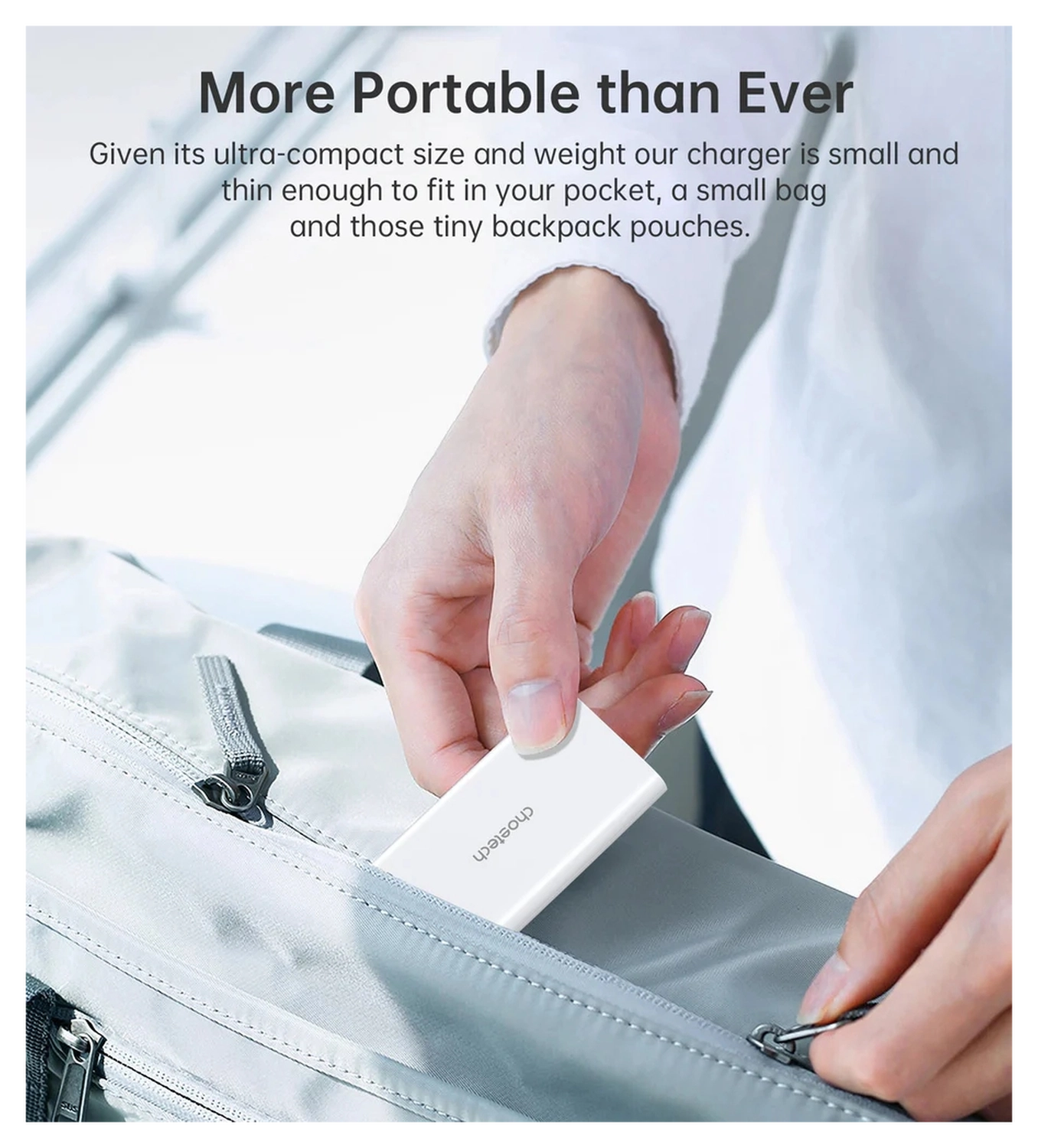 Choetech Power Delivery Oplader USB-C / USB Fast Charge 67W Zwart afbeelding 4