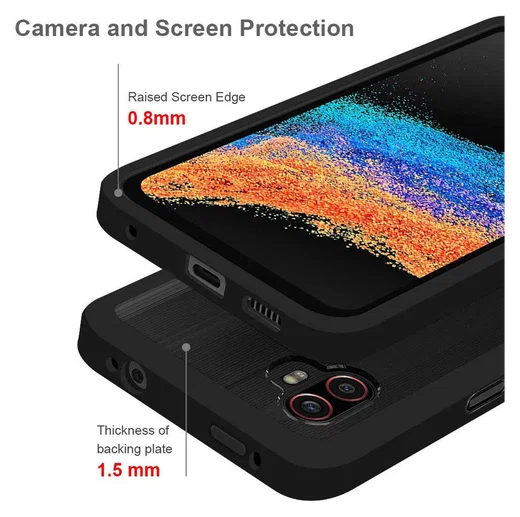 Armor X BX-Series Samsung Galaxy Xcover 7 Pro Robuust Hoesje Zwart afbeelding 2