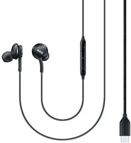 Duo Pack Originele Samsung AKG Headset Oordopjes met USB-C Plug Zwart afbeelding 3