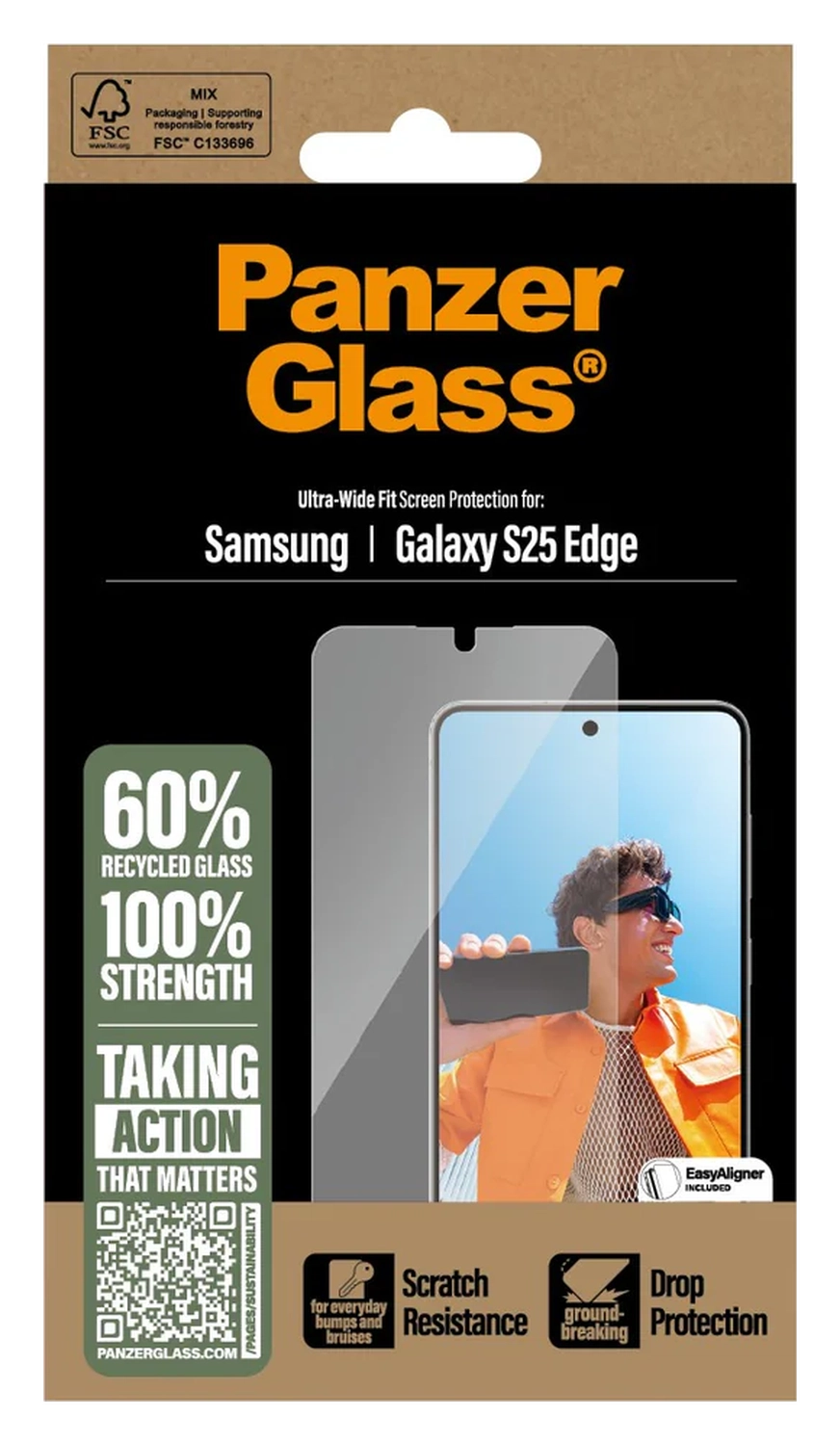 PanzerGlass Ultra-Wide Samsung Galaxy S25 Edge Screen Protector afbeelding 4